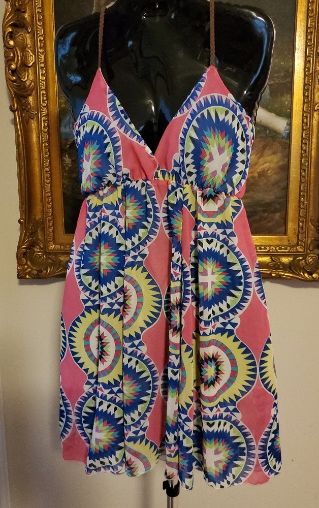 NWOT Ocean Drive Leather Straps Dress